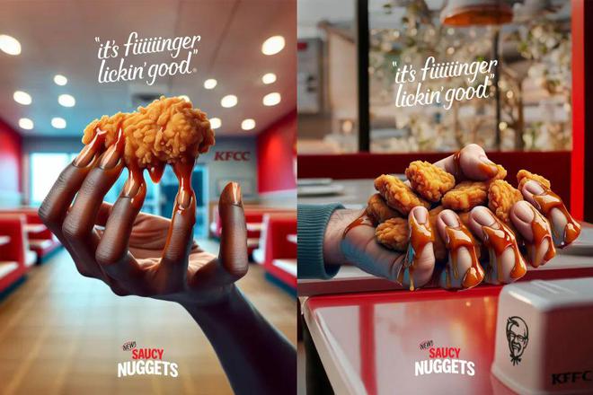 肯德基史上最阴间广告随机吓哭一个路人！(图4)