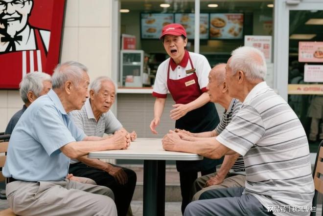 老年暴走团在肯德基乘凉店员劝离被骂店长冷笑：那都别走了(图4)